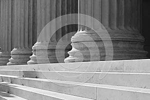 Columns and stairs photo