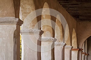 Columns in temple