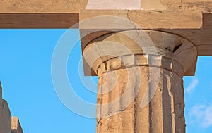 Columns of the Temple on the Acropolis