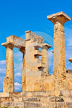 Columns of Temple of Aphaea