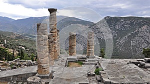 Columns of the Temple of Apollo - Delphi 2021