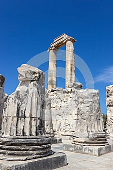Columns in the temple Apollo