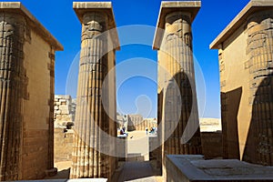 Columns of the temple at Saqqara