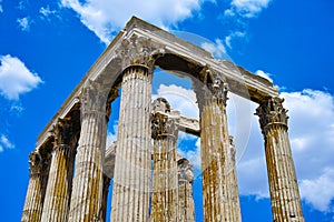 Columns of Temple of Zeus, Olympia, Greece