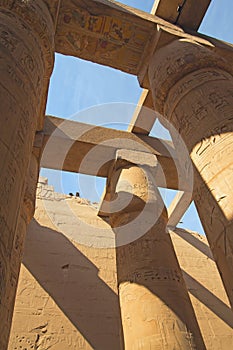 Columns of the Temples of Karnak ( Egypt)