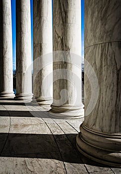 Columns at the Thomas Jefferson Memorial, Washington, DC. photo