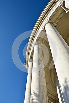 Columns of Thomas Jefferson Memorial. Washington DC, USA.