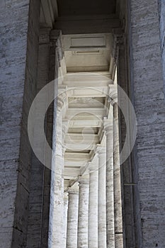 Columns in the Vatican, Italy