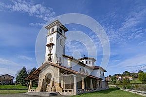 Church of San Juan de Duz in the town of Colunga, Asturias photo