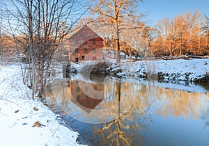 Colvin Run Mill in Winter, Great Falls Virginia