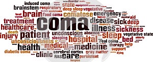 Coma word cloud