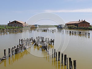 Comacchio Lagoons fishermen`s house Serilla
