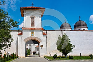 Comana Monastery entrance, in Giurgiu, Romania