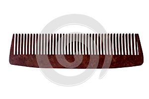 Comb of hair, isolated on white background.