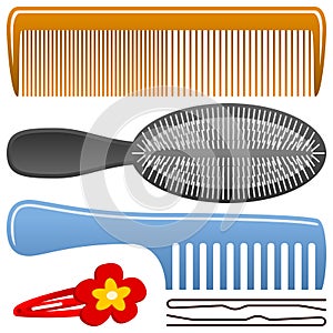 Comb and Hairbrush Set