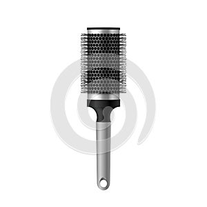 Comb hairdresser tool for make hairstyle. Realistic brush equipment for stylish hair style