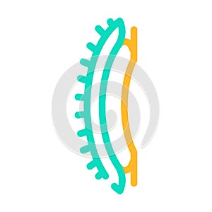comb pet toy color icon vector illustration