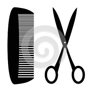 Comb and scissors