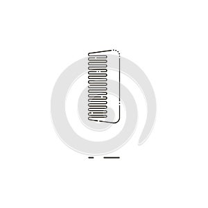 Comb thin line icon. Mbe minimalism style