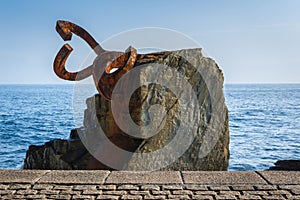 The Comb of the Wind in Donostia-San Sebastian, Spain