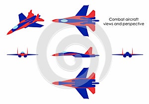 Combat aircraft colored.