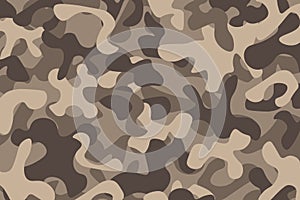 Combat camouflage pattern, military background, vector illustration