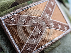 Combat Confederate Flag patch
