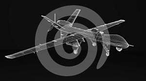 Combat drone 3d model