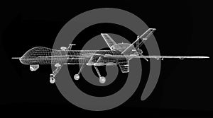 Combat drone 3d model