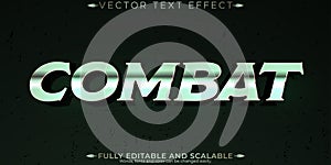 Combat editable text effect, editable attack and battle text style