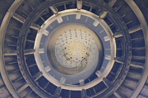 Combat jet details background - reactive engine