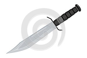 Combat Knife. Special Tactics Knife. Hunting Equipment. Edged Weapons Symbol.