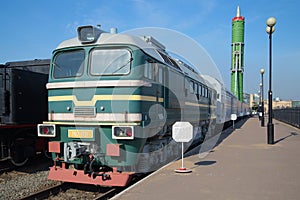 The combat railway missile complex Molodets with Intercontinental ballistic missile