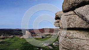 Combestone Tor Combestone Tor Dartmoor sits in a strange spot a little on its own on the south moor. photo