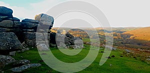 Combestone Tor, Dartmoor National Park Devon UK