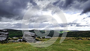 Combestone Tor, DARTMOOR NATIONAL PARK, DEVON UK photo