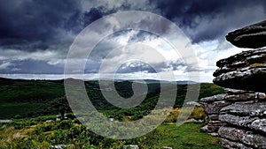Combestone Tor DARTMOOR NATIONAL PARK DEVON UK photo