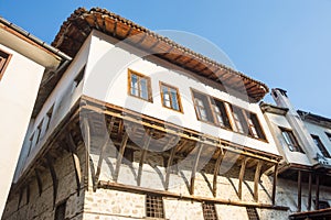 The combination of architectural styles in the old Melnik, Bulgaria