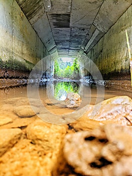 the combination of the beauty of the rocks, the tunnel, and the light at the end