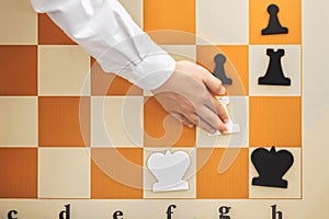 The combination on the chessboard