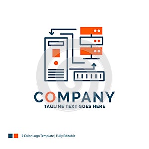 Combination, data, database, electronic, information Logo Design