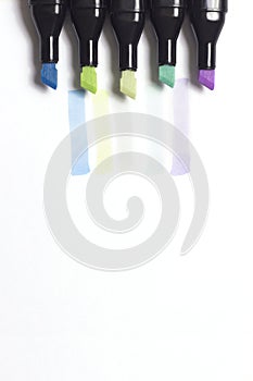 Combination of five marker pens