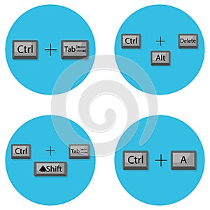 Combination of keyboard hot buttons