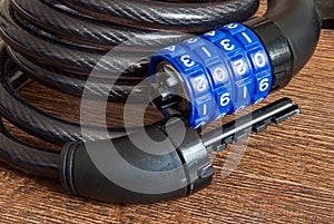 Combination lock bicycle accessory for bike protection and security