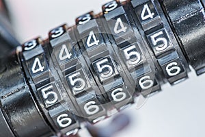 Combination lock for bicycle