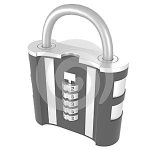 Combination lock with five digits