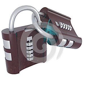 Combination lock with five digits
