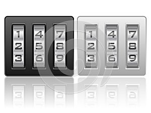 Combination lock icon