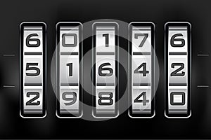 Combination lock - number code