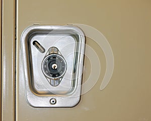 Combination Lock on a School Locker